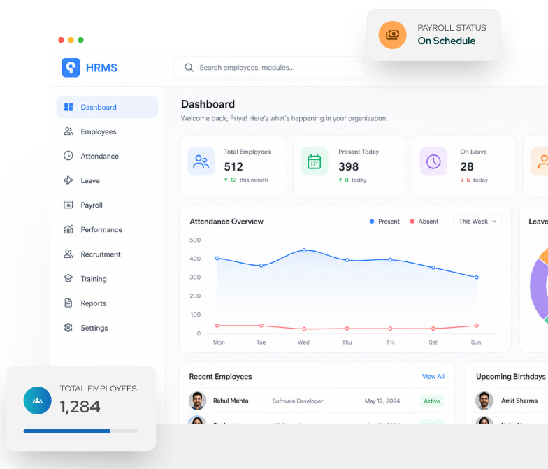 HRMS Dashboard